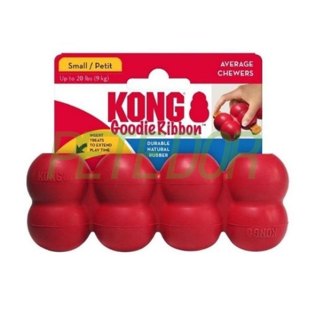 Kong Goodie Ribbon Çoklu Top Şeklinde Köpek Oyuncağı Large Kırmızı