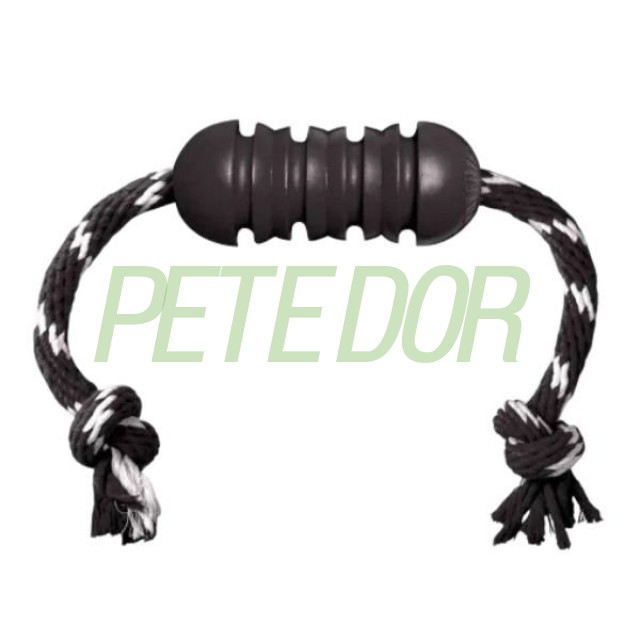 Kong Extreme Dental Diş Temizliği için İp Sallantılı Ultra Sert Köpek Oyuncağı Medium