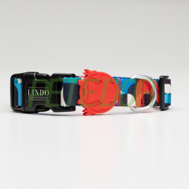 Lindo Dogs Red Line Köpek Boyun Tasması Kırmızı/Mavi Large
