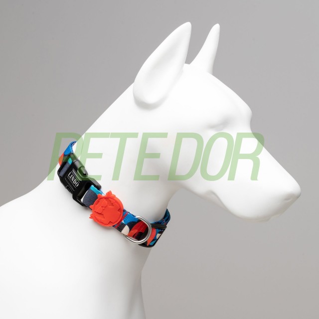 Lindo Dogs Red Line Köpek Boyun Tasması Kırmızı/Mavi Large