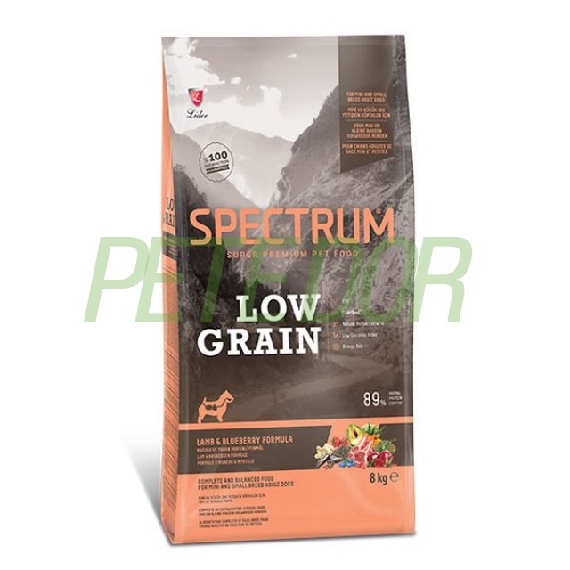 Spectrum Düşük Tahıllı Kuzulu ve Yaban Mersinli Küçük Irk Yetişkin Köpek Maması 8 Kg
