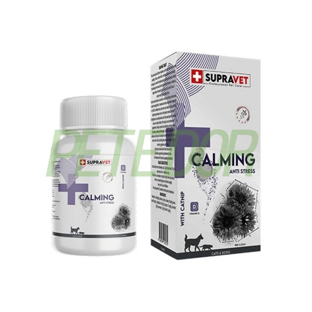 Supravet Calming Vitamin D + Catnip Kedi ve Köpek Sakinleştirici Tablet 75 Adet