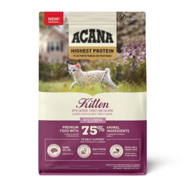 Acana Kitten Hindi ve Somon Balıklı Yavru Kedi Maması 1.8 Kg