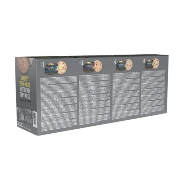 Schesir After Dark Pate Et Suyunda Karışık Lezzetler Yetişkin Konserve Kedi Maması 1 Adet 12x80 Gr