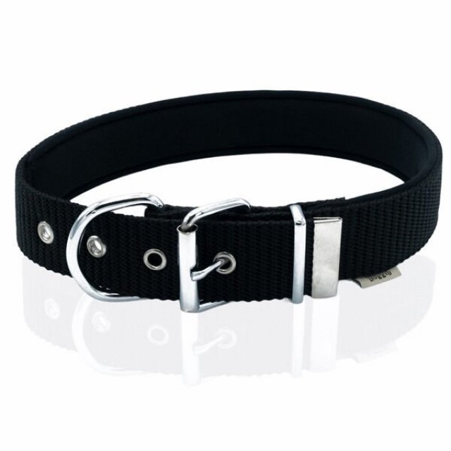 Doggie Comfort Dokuma Çivili Köpek Boyun Tasması Small Siyah 4x47-55 Cm