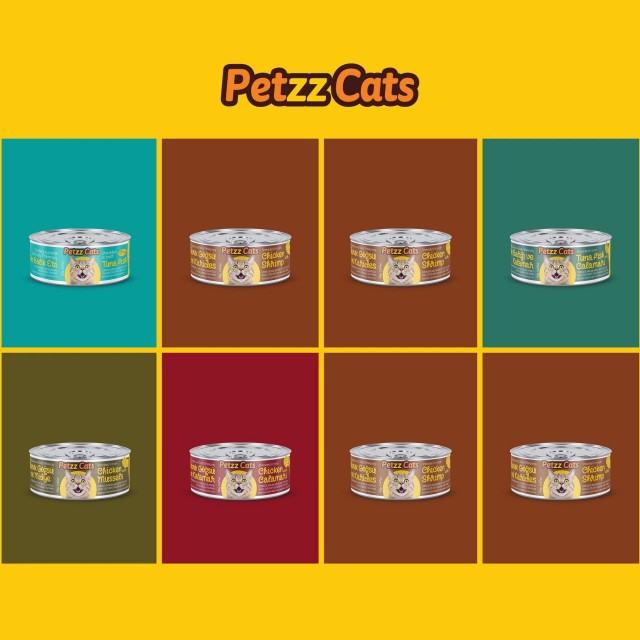 PetzzCats Tavuk & Karides Konserve Kedi Maması 1 Adet 70 Gr