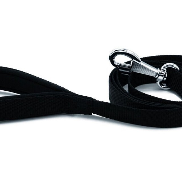Doggie Comfort Dokuma Köpek Gezdirme Tasması Medium Siyah 2x140 Cm