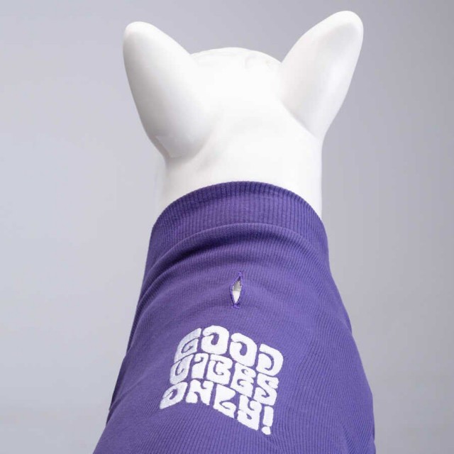Lindo Dogs Good Vibes Only Flex Köpek Kıyafeti Tshirt Mavi Beden 5