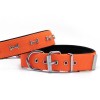 Doggie Comfort Dokuma Kemikli Köpek Boyun Tasması Medium Turuncu 3x42-50 Cm