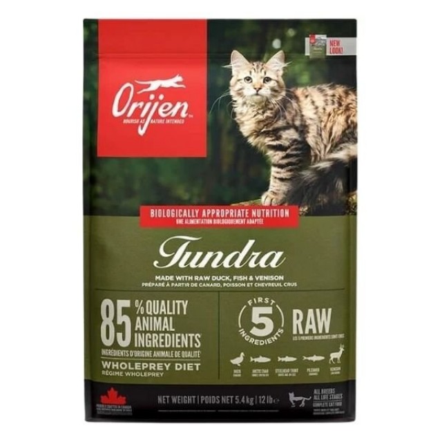 Orijen Tundra Tahılsız Yetişkin Kedi Maması 5.4 Kg
