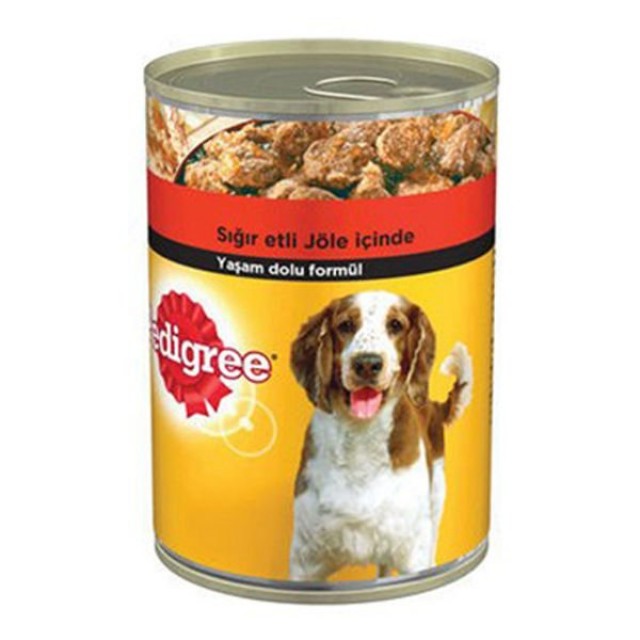 Pedigree Biftekli Konserve Köpek Maması 1 Adet 400 Gr