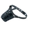Doggie Kısa Burun Koruma Deri Köpek Ağızlığı Medium Siyah 1.5x50-55 Cm