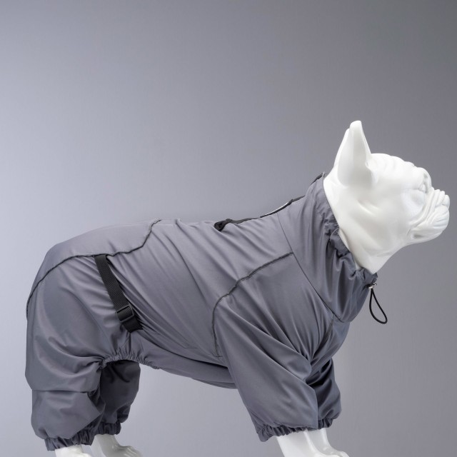 Lindo Dogs Quattro Void Köpek Yağmurluğu Gri Beden 1