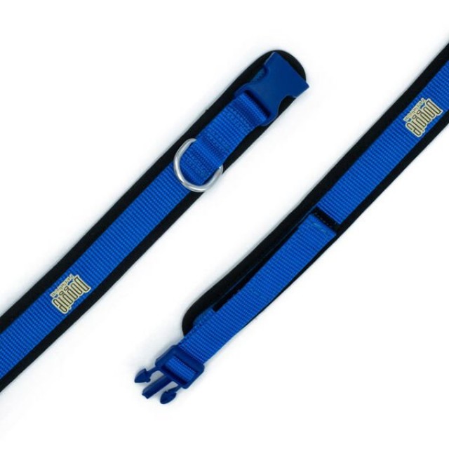 Doggie Havalı Dokuma Köpek Boyun Tasması Medium Mavi 2x35-45 Cm