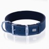 Doggie Comfort Deri Çivili Köpek Boyun Tasması Medium Mavi 2.5x37-45 Cm