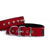 Doggie Comfort Dokuma Çivili Köpek Boyun Tasması Medium Kırmızı 3x42-50 Cm