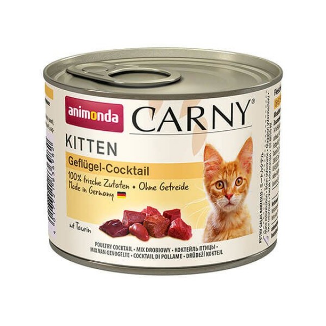 Animonda Carny Kitten Kümes Hayvanlı Konserve Kedi Maması 1 Adet 200 Gr