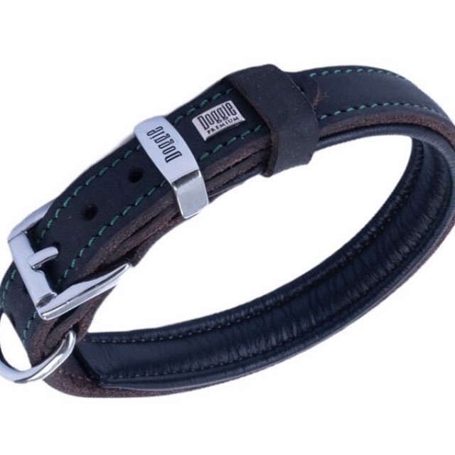 Doggie Yağlı Deri Köpek Boyun Tasması Medium Kahverengi 3x42-50 Cm