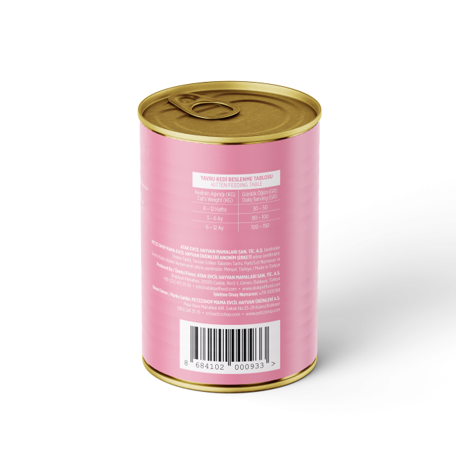 PetzzCats Tavuk Etli Yavru Kedi Konservesi 400 Gr 1 Adet