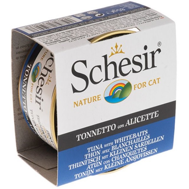 Schesir Ton Balıklı ve Ringa Balıklı Jöleli Konserve Kedi Maması 1 Adet 85 Gr