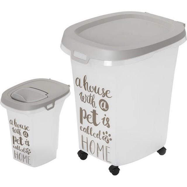 Moderna Trendy Story Pet Wisdom Kedi ve Köpek Plastik Mama Saklama Kabı 6 Lt 27x22x28 Cm