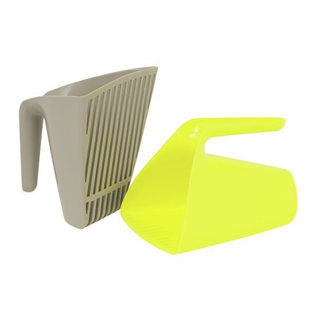 Moderna Scoop-Sift V Kedi Kumu Küreği Gri 13.5x15.5x13 Cm