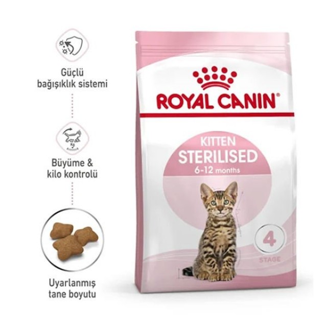Royal Canin Kitten Sterilised Yavru Kısırlaştırılmış Kedi Maması 2 Kg
