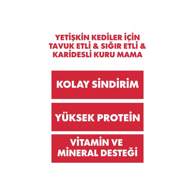 Pro Performance Tavuklu Balıklı ve Karidesli Yetişkin Kedi Maması 15 Kg
