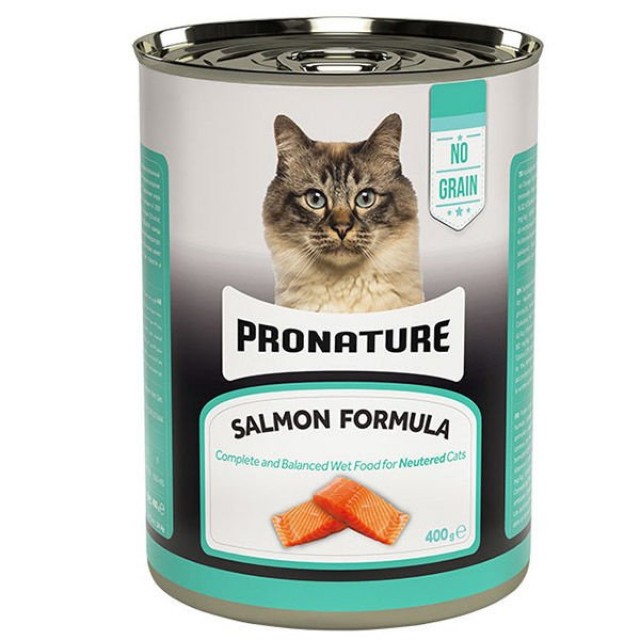 Pronature Tahılsız Somonlu Kısırlaştırılmış Konserve Kedi Maması 400 Gr