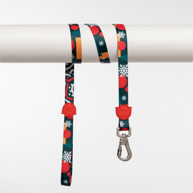 Lindo Dogs Reindeer Köpek Gezdirme Kayışı Kırmızı/Yeşil Tasması Medium