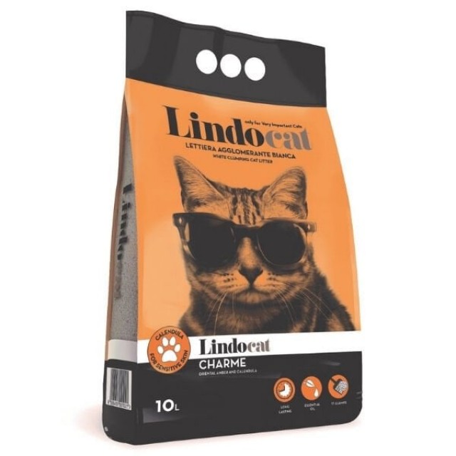 Lindocat Charme Amber Kokulu Kalın Taneli Kedi Kumu 1 Adet 10 Lt