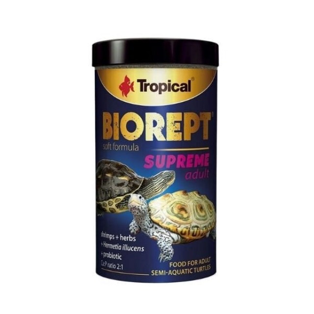 Tropical Biorept Supreme Adult Yetişkin Kaplumbağa Yemi 250 Ml 70 Gr
