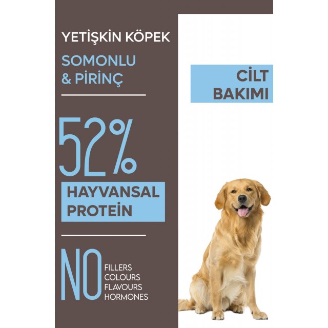 Animal World Derma Care Somonlu ve Pirinçli Yetişkin Köpek Maması 15 Kg