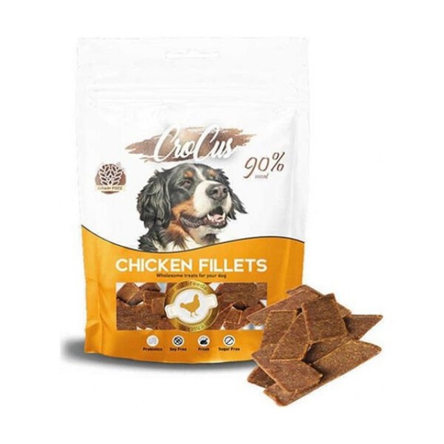 Crocus Fillets Tavuklu Tahılsız Köpek Ödül Maması 80 Gr