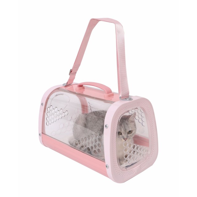 M-Pets Honey Kedi ve Küçük Irk Köpekler için Taşıma Çantası 59.1x38.1x35.4 Cm Pembe