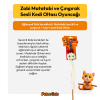 PetzzCats Zobi Matatabi ve Çıngırak Sesli Kedi Oltası Oyuncağı Beyaz 42 Cm