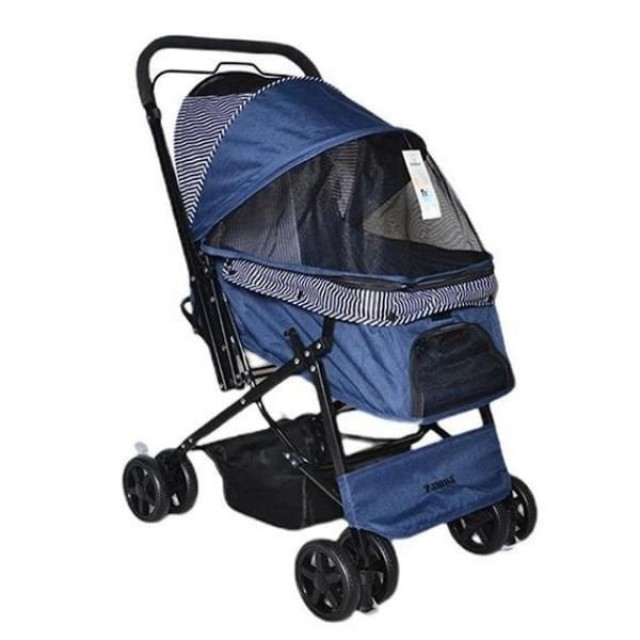 Zampa Nova Kedi ve Köpek Arabası Lacivert 52x76.5x95 Cm