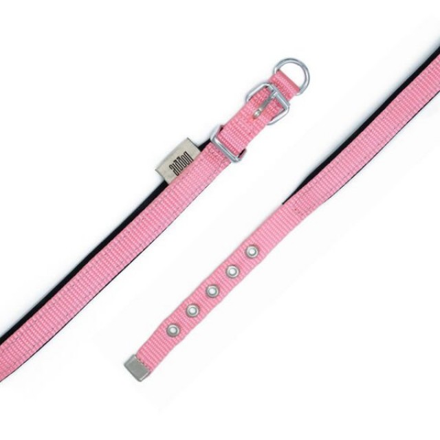 Doggie Comfort Dokuma Köpek Boyun Tasması Medium Pembe 1.5x25-30 Cm