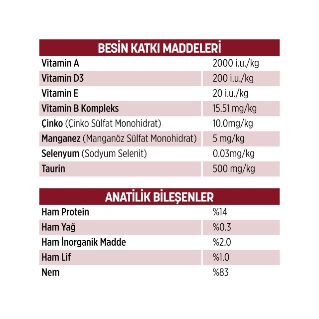 PetzzCats Tavuk & Kalamar Konserve Kedi Maması 1 Adet 70 Gr