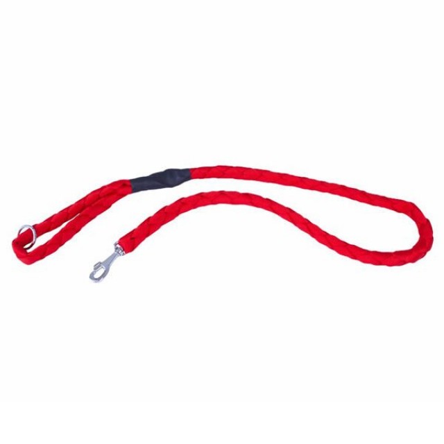 Doggie Örgülü Dokuma Köpek Gezdirme Tasması Medium Kırmızı 2.5x100 Cm