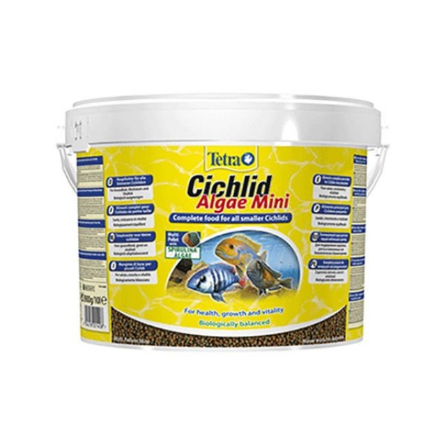 Tetra Cichlid Algea Mini Cikled Balık Yemi 10 Lt