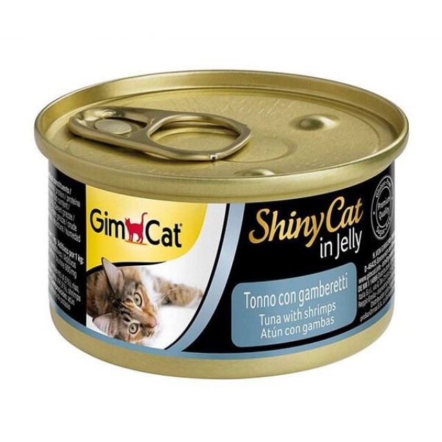 Gimcat Shinycat Tuna Balıklı Karidesli Konserve Kedi Maması 70 Gr