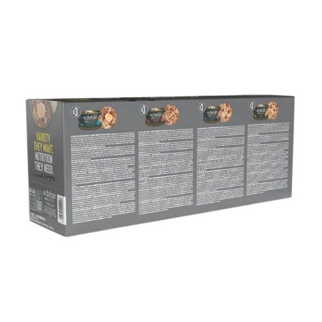 Schesir After Dark Et Suyunda Karışık Lezzetler Yetişkin Konserve Kedi Maması 1 Adet 12x80 Gr