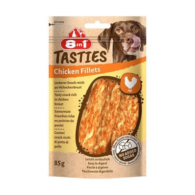 8in1 Tasties Chicken Fillets Tavuk Fileto Köpek Ödül Maması 85 Gr