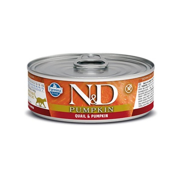 N&D Pumpkin Balkabaklı ve Bıldırcınlı Konserve Kedi Maması 1 Adet 70 Gr
