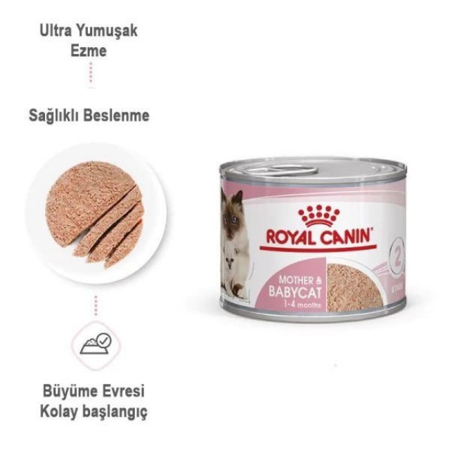 Royal Canin Mother Babycat Konserve Yavru Kedi Maması 1 Adet 195 Gr