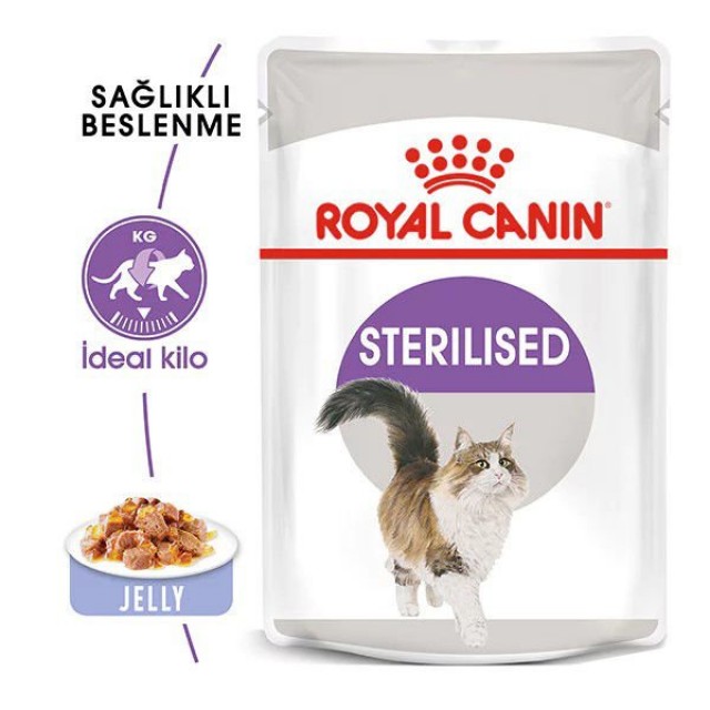 Royal Canin Sterilised Jelly Pouch Kısırlaştırılmış Kedi Maması 85 Gr
