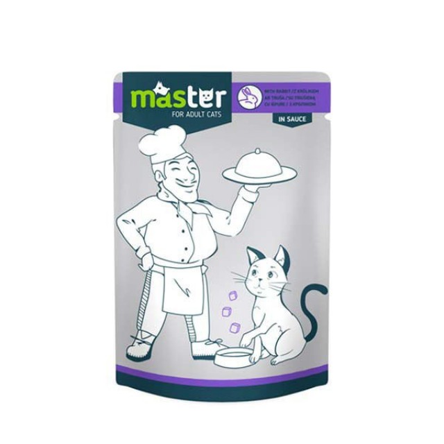 Master Soslu Dana Etli Pouch Konserve Kedi Maması 80 Gr