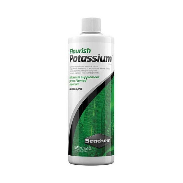 Seachem Flourish Potassium Akvaryum Bitkileri için Potasyum Takviyesi 500 Ml