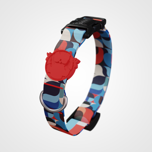 Lindo Dogs Red Line Köpek Boyun Tasması Kırmızı/Mavi Small